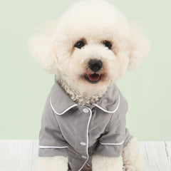 Pet Casual Button Down Pajamas Dog Home Wear Clothes Soft Puppy Shirt