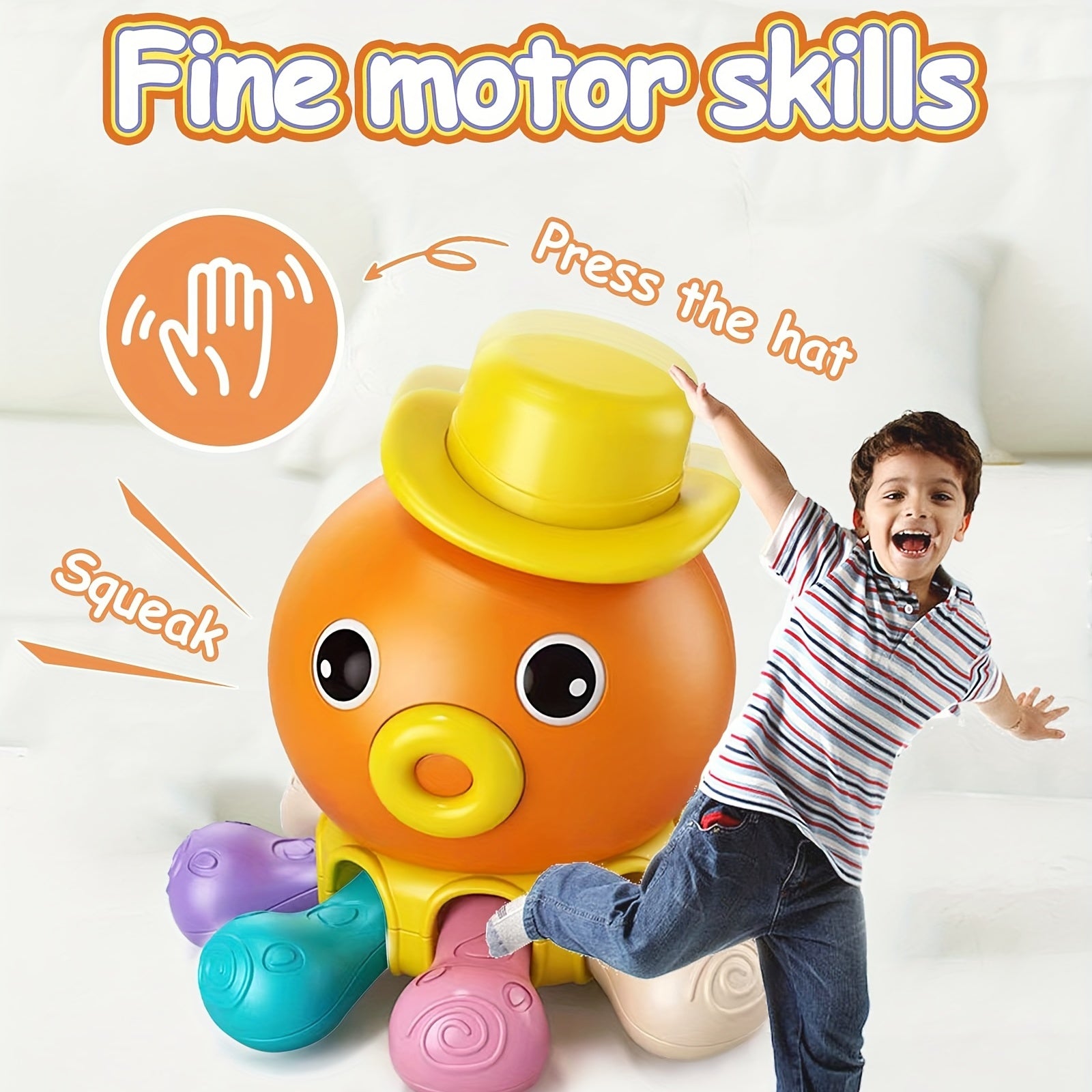 Octopus Sensory Montessori Baby Toys 3-in-1 for Kids
