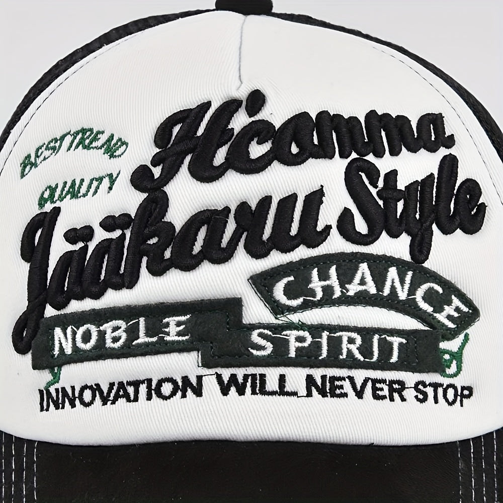 Letter Embroidery Patch Baseball Cap Trucker Hat