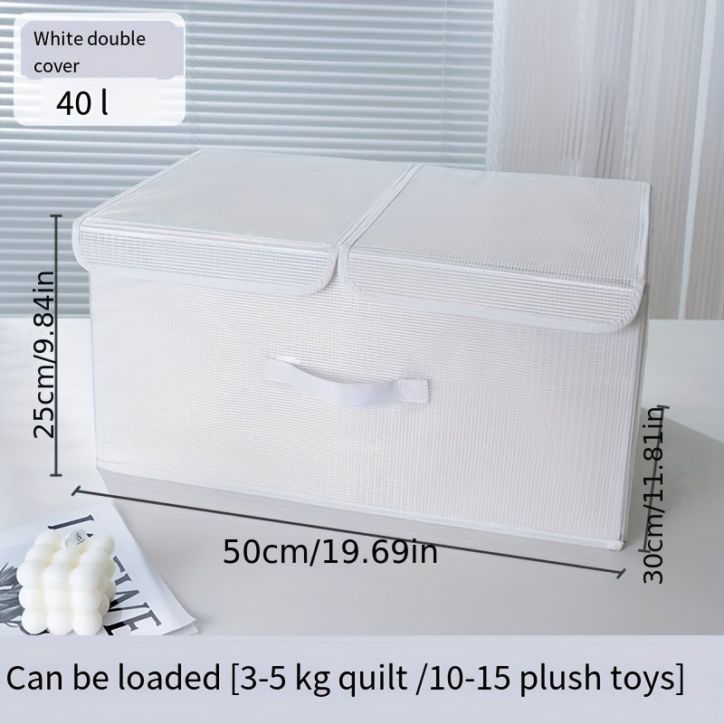 1 Pc Storage Box Lightweight Organizer With Cover Clothes Container