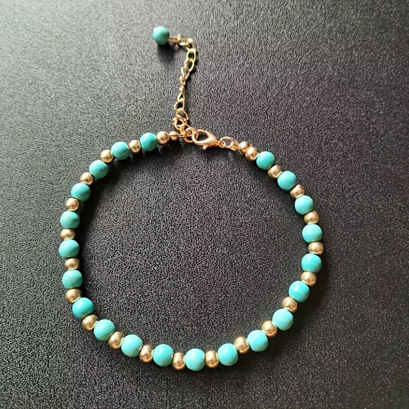 Copper Anklet Women's Thin Chain Foot Jewelry