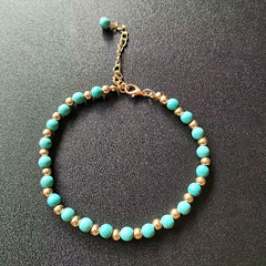 Copper Anklet Women's Thin Chain Foot Jewelry