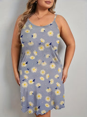  Daisy Print Cami Sleep Dress