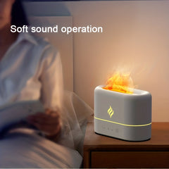 Simulated Flame Ultrasonic Humidifier Colorful Flame Portable Air Freshener