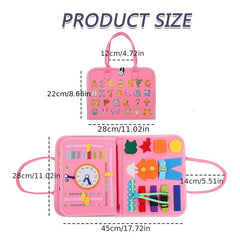 Montessori Busy Board Sensory Toy for Toddlers