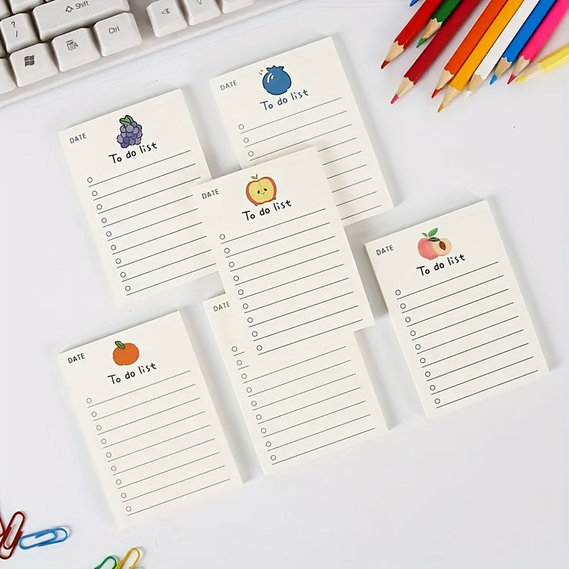Fruit To Do List Planner - 50 Sheets - Students School Office Supplies