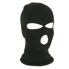 Men's Winter Cycling Hat Beanie Face Covering 3 Hole Knitted Full Face Cover