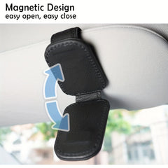 Magnetic Sunglass Holder for Cars - Eyeglass Hanger Clip
