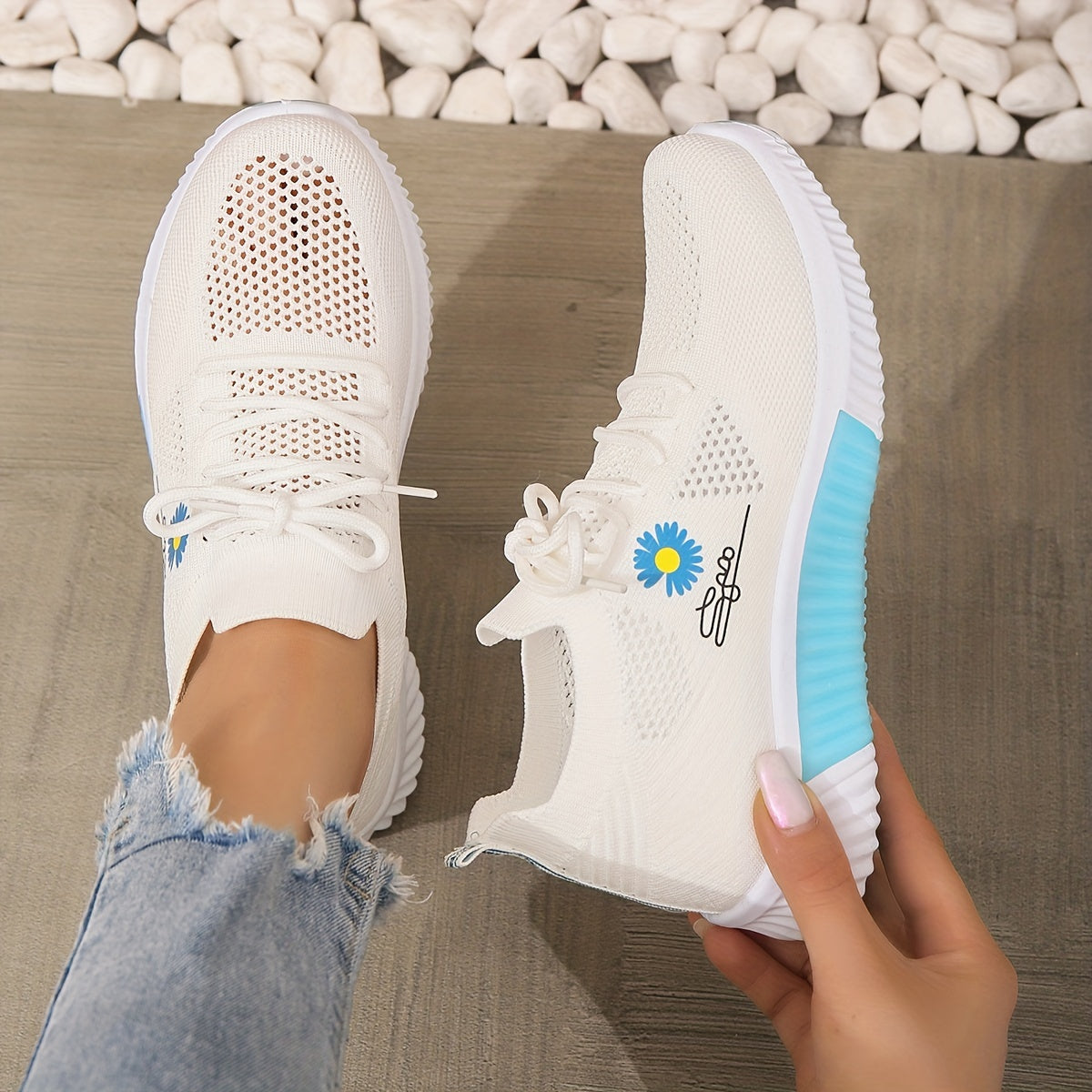 Women's Stylish Non Slip Running Shoes Lightweight Mesh Breathable Sneakers