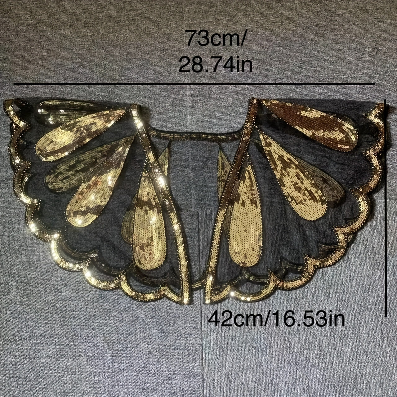 Leaf Embroidery Sequin Shawl Women's 1920s Shawl Wrap Beaded Evening Cape