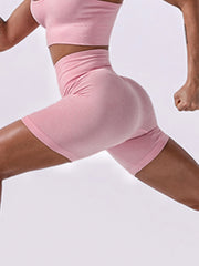 High Waist Seamless Biker Shorts for Women