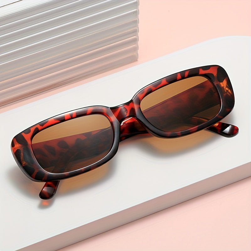 Vintage Rectangle Small Frame Sunglasses for Women
