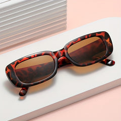 Vintage Rectangle Small Frame Sunglasses for Women