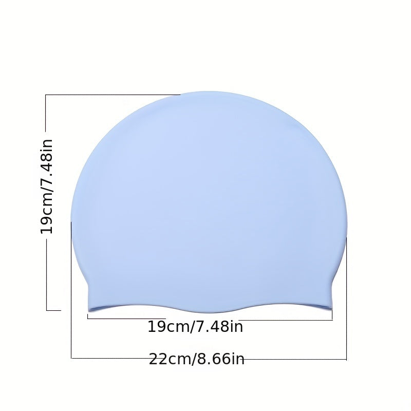 Unisex Silicone Swim Cap Waterproof Non Slip Elastic Men Women