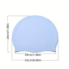 Unisex Silicone Swim Cap Waterproof Non Slip Elastic Men Women
