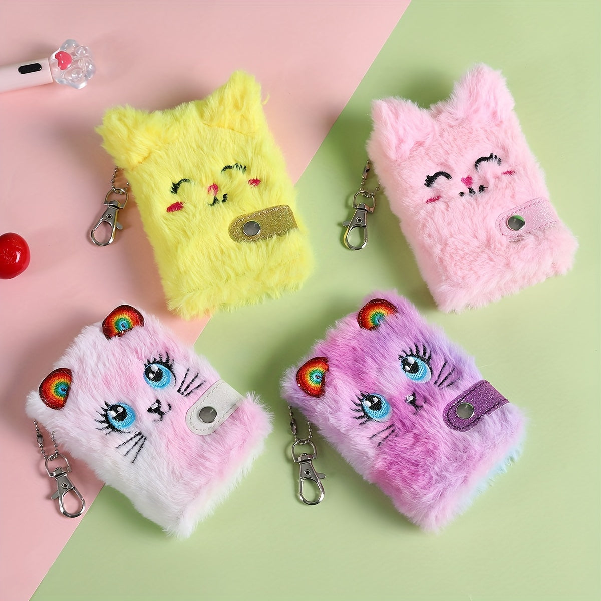 Cartoon Plush Hand Book Cat Children's Book Bag Pendant Gift