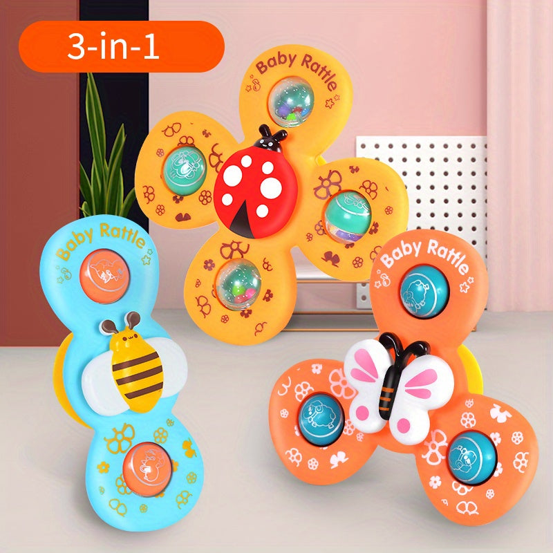 Rotating Animal Suction Cup Carousel Toy