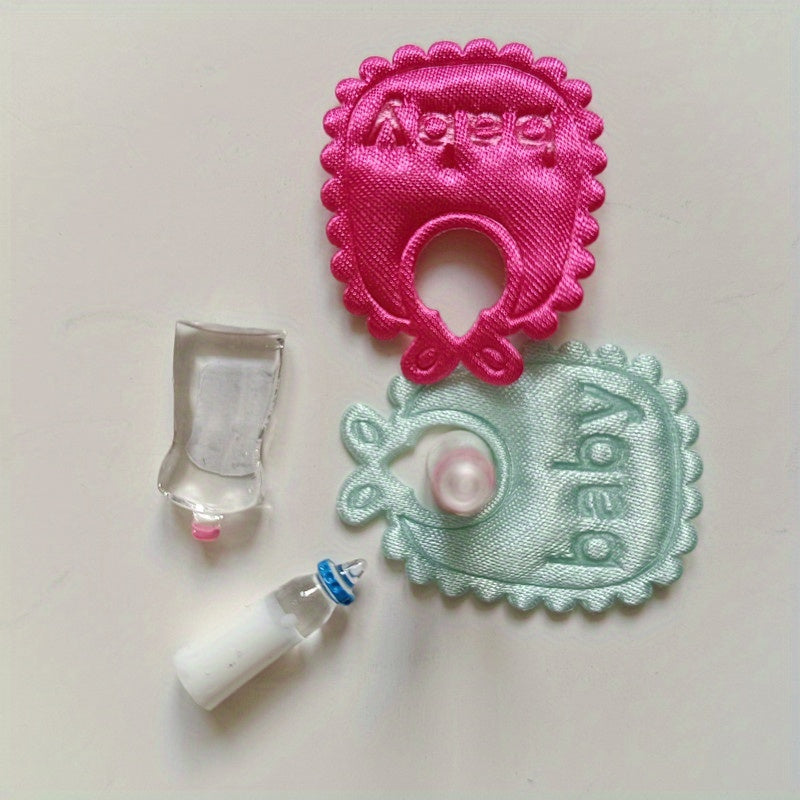 Dollhouse Food Play Scene Model Doll House with Bottle and Napkin Set