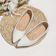 Women's Braided Detail Flat Shoes Slip On Comfy Ballet Flats