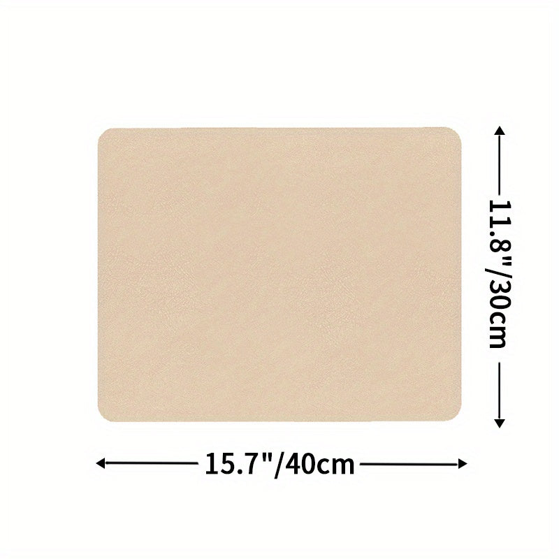 Solid Rectangle Dish Drying Mat Non-Slip Absorbent Placemat