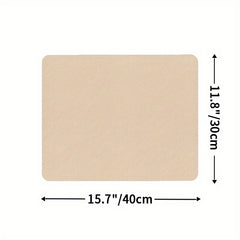 Solid Rectangle Dish Drying Mat Non-Slip Absorbent Placemat