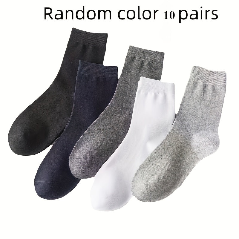10 Pairs Unisex Diabetic Socks Breathable Polyester Comfortable Elastic Knitted