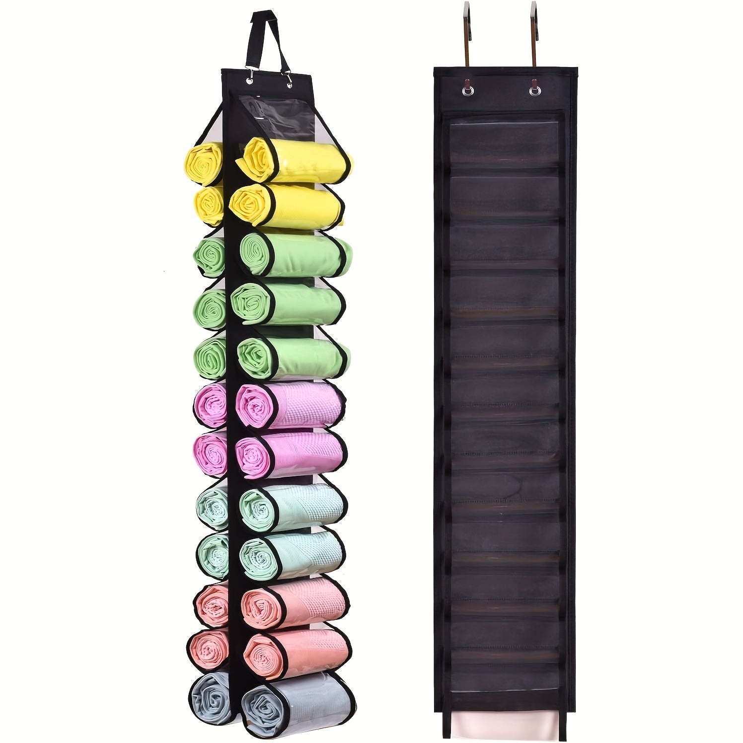 Hanging Leggings Storage Bag With Double Grids Layer
