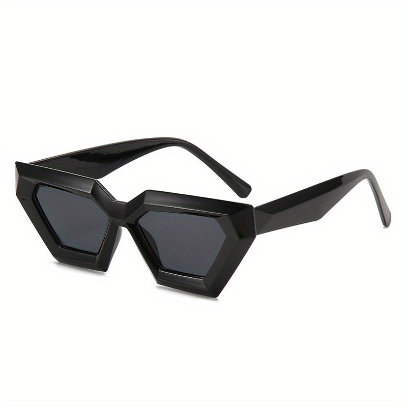Men's Vintage Cat Eye Large Frame Sunglasses UV400 Protection