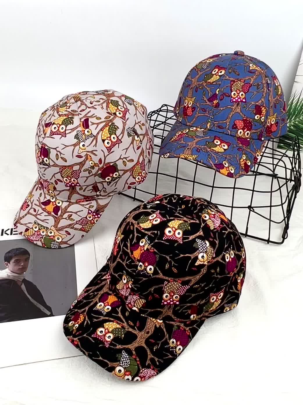Graffiti Print Embroidery Baseball Cap Fisherman Hat Outdoor Outings Hat