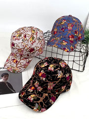 Graffiti Print Embroidery Baseball Cap Fisherman Hat Outdoor Outings Hat