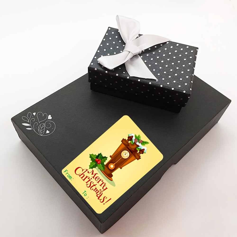 Christmas Holiday Decoration Gift Stickers Rolls Labels Packaging Sticker