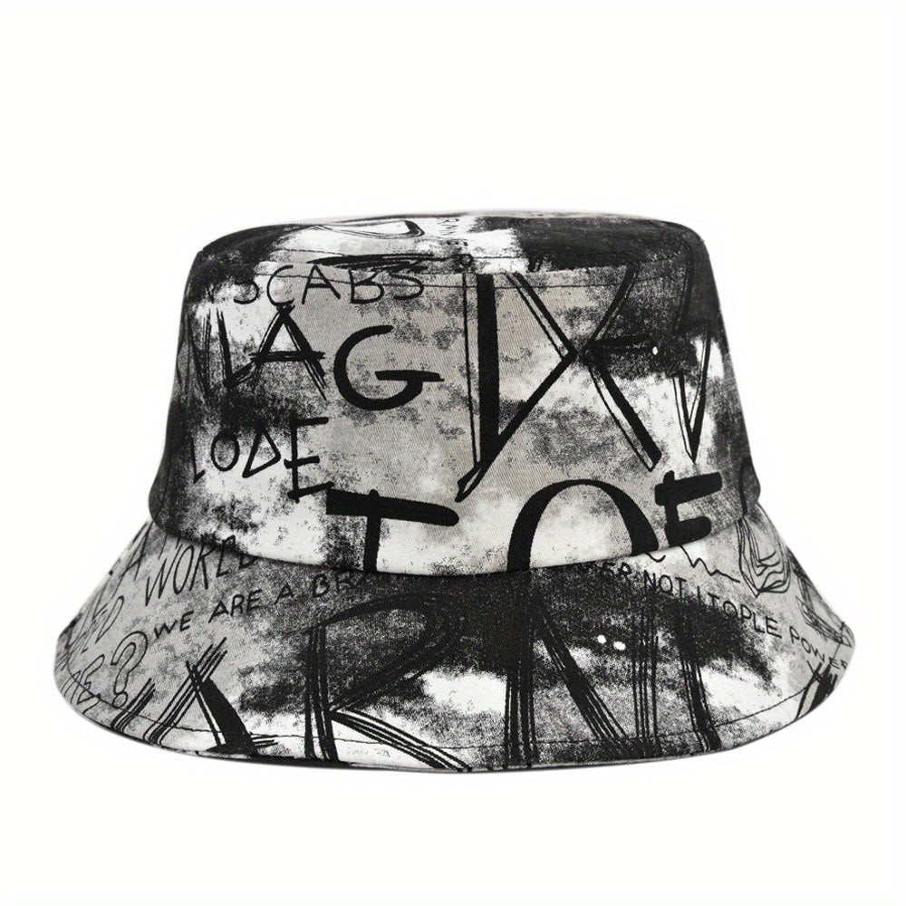 Tie Dye Graffiti Bucket Hat Basin Hat Sun Hat Male