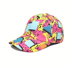 Geometric Printing Baseball Cap Men Outdoor Sunshade Hat