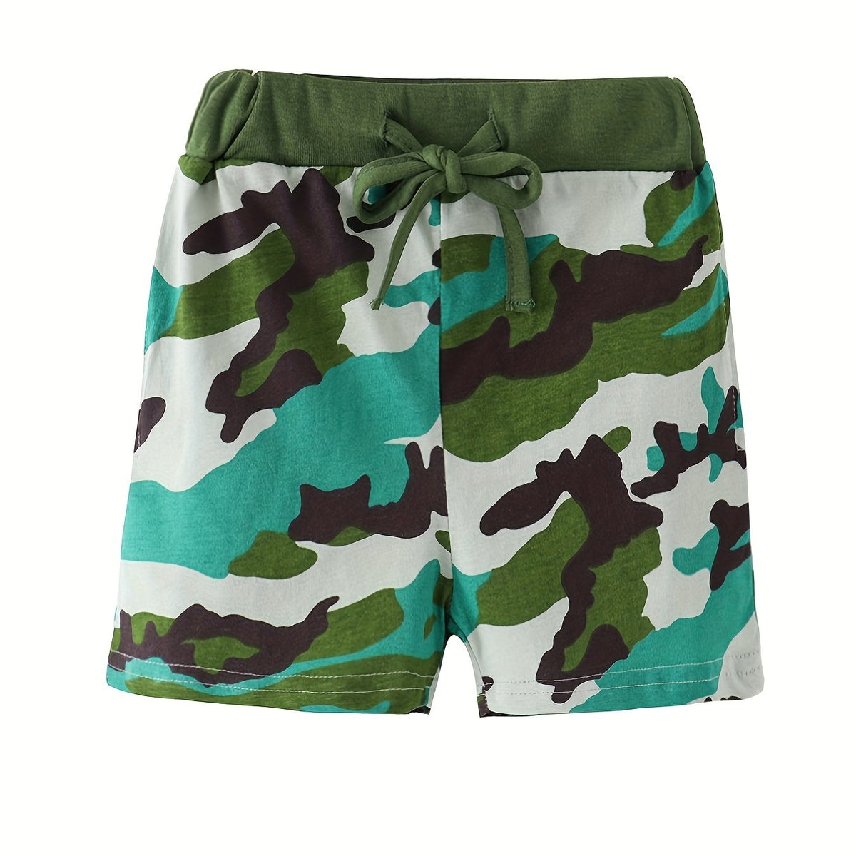 Kids Camouflage Graphic Drawing Shorts For Vacation Party