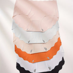 6pcs Seamless Solid Briefs Comfy & Soft Panties Women's Lingerie