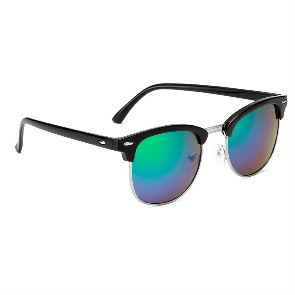 Square Driving Sunglasses Mirror Lens Camping Fishing Travel Sun Shades