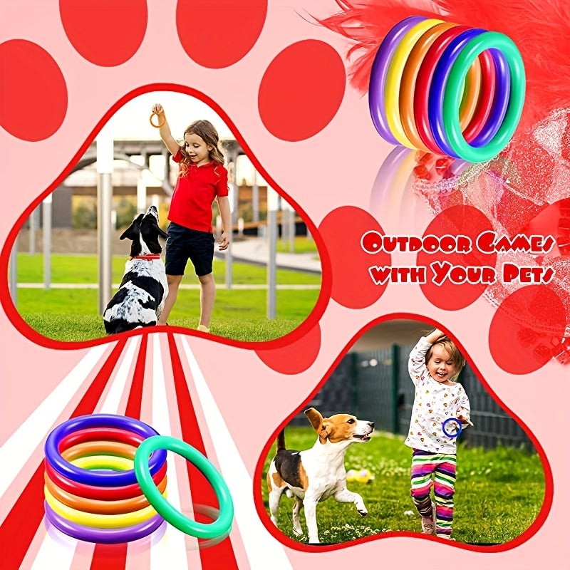 25 Plastic Toss Rings Carnival Halloween Christmas Party Favors Ring Toss Game
