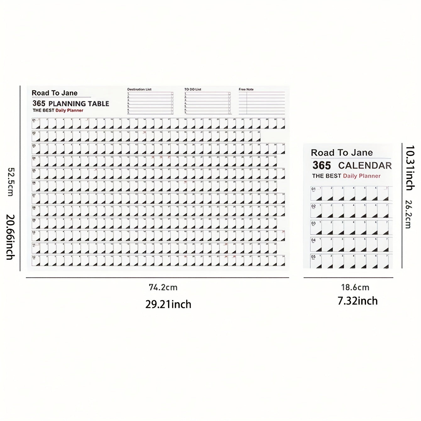 English Version Desk Calendar All Year Creative Planner