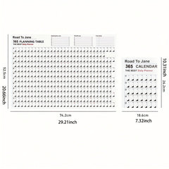 English Version Desk Calendar All Year Creative Planner