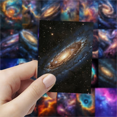63pcs Galaxy Vinyl Decals for Scrapbooks Laptops Skateboards Water Bottles