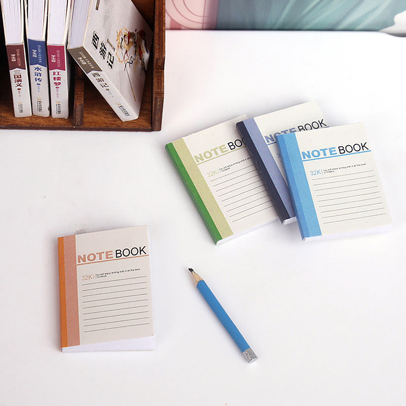 Simulation Mini Notebook DIY Study Ornaments Play House Decoration Props