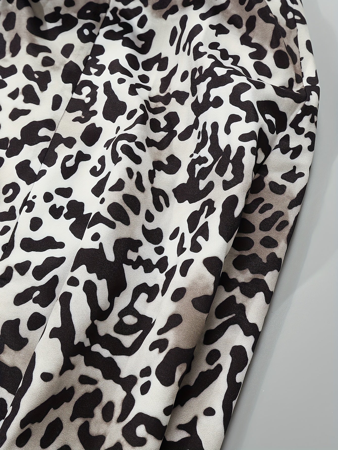  Skirt Women's Plus Tie Dye & Leopard Print High Rise Maxi A line