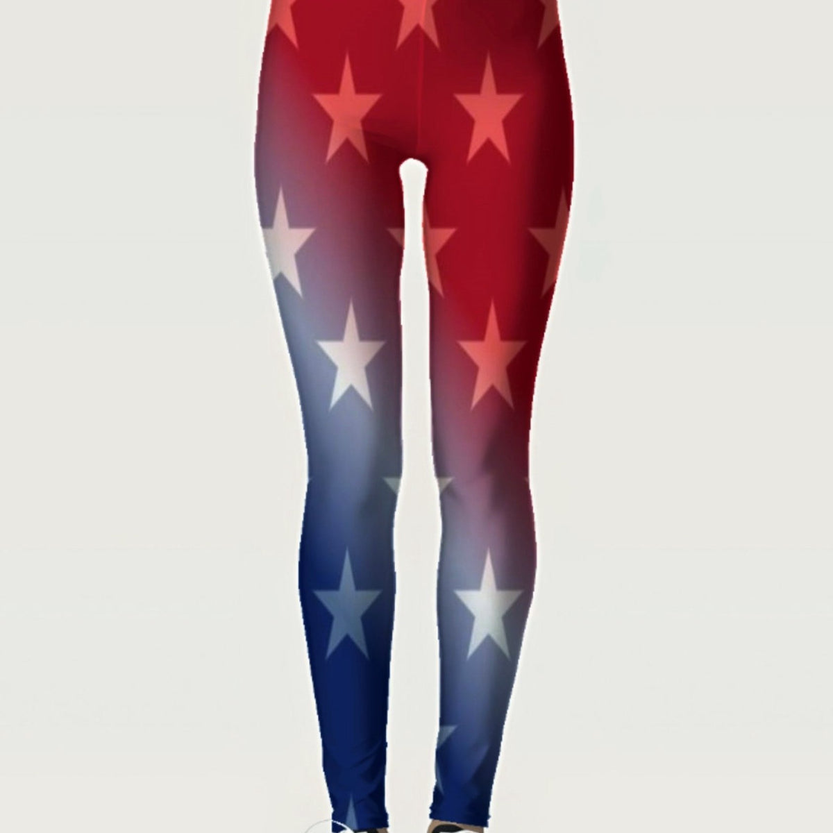 Flag Star Print Skinny Leggings Casual Stretchy Leggings
