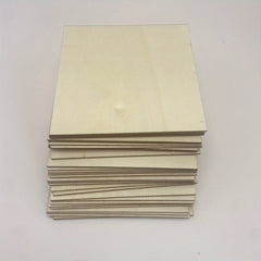30pcs 4 Inch Unfinished Wooden Chips Square Blank for DIY Crafts
