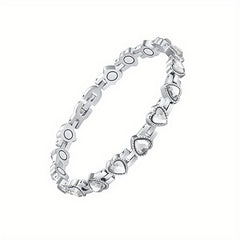 Adjustable Heart Shaped Magnetic Bracelet for Men and Women