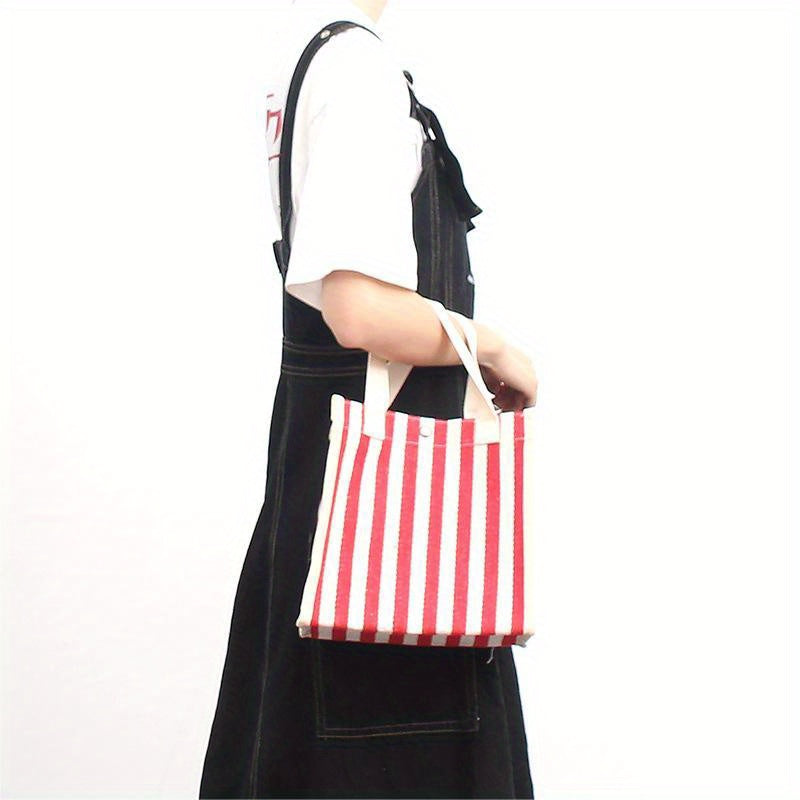Striped Large Capacity Tote Bag Casual Handbag Women's Shoulder Bag