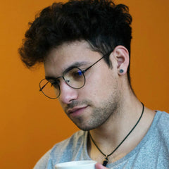 Men's Brass Round Glasses Frame