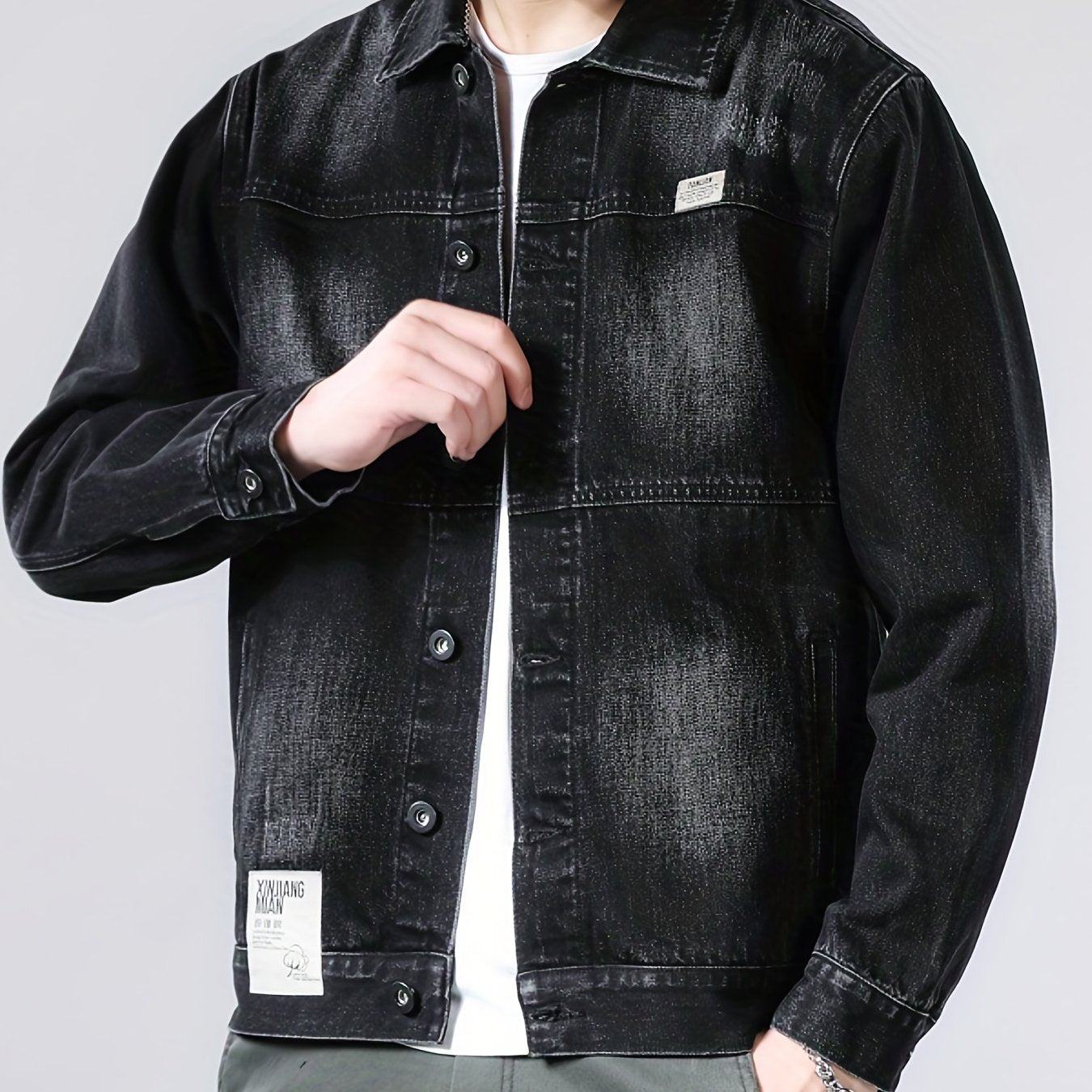 Men's Denim Jacket Casual Street Style Coat
