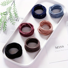 50pcs Colorful Elastic Hair Bands Women Headband Hair Accessories