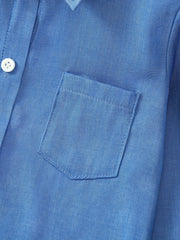Boys Ice Silk Short Sleeve Shirt